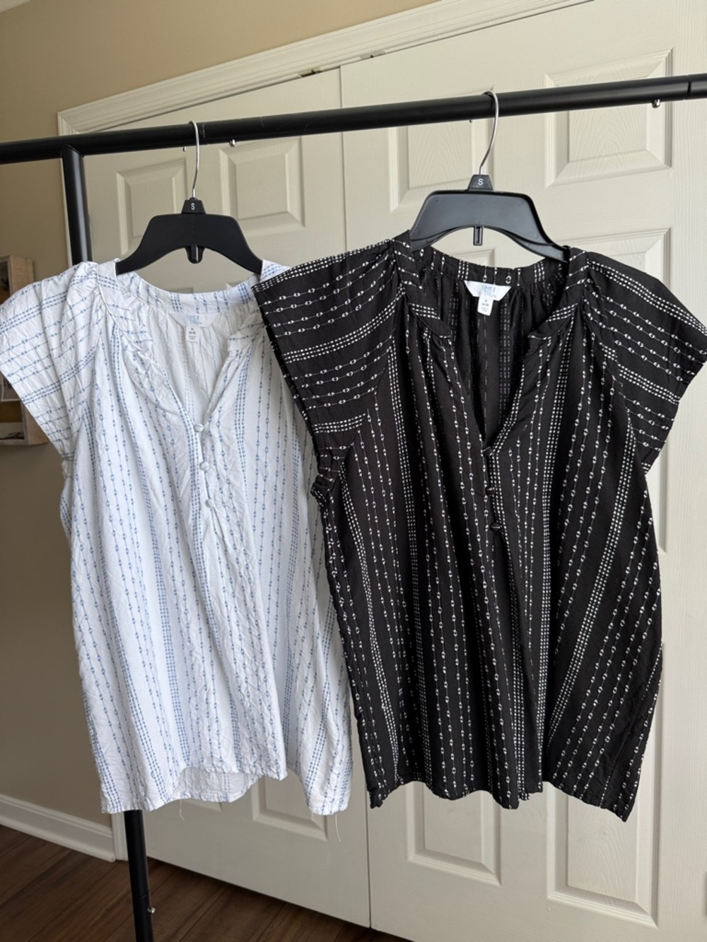 Time and Tru Cap-Sleeve Womens Tops  - SET OF TWO